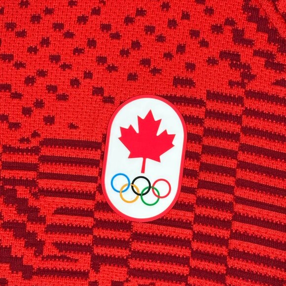 Lululemon M3DEJS Team Canada Full Zip Olympic Jacquard Knit Jacket Size 3XL - Picture 3 of 8